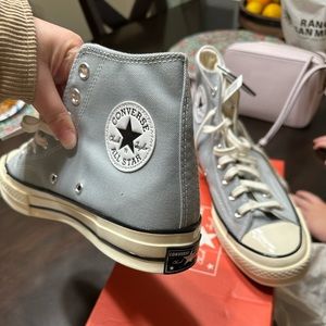 Light blue converse size 9.5 women’s